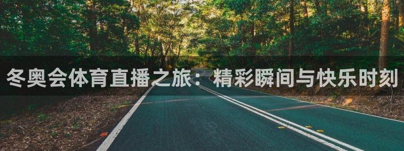 河豚体育直播：冬奥会体育直播之旅：精彩瞬间与快乐时刻