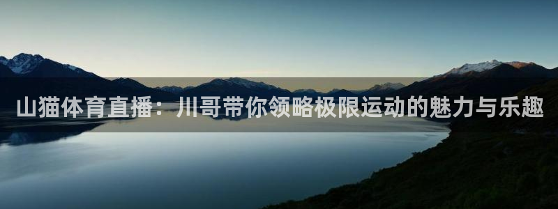 河豚篮球赛事直播：山猫体育直播：川哥带你领略极限运动的魅力与乐趣